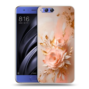 Силиконовый чехол на Xiaomi Mi6 с принтом женский