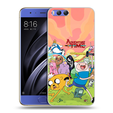Силиконовый чехол на Xiaomi Mi6 с принтом Adventure time Время приключений