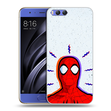 Силиконовый чехол на Xiaomi Mi6 с принтом Spiderman Человек паук