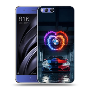 Силиконовый чехол на Xiaomi Mi6 с принтом BMW БМВ