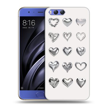Силиконовый чехол на Xiaomi Mi6 с принтом Y2K сердечки