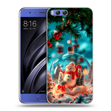 Силиконовый чехол на Xiaomi Mi6 с принтом Новый год