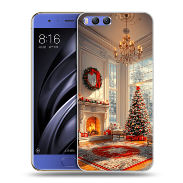 Силиконовый чехол на Xiaomi Mi6 с принтом Новый год