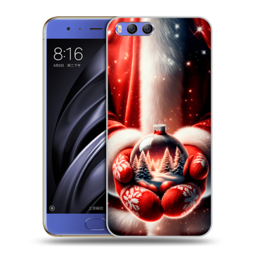 Силиконовый чехол на Xiaomi Mi6 с принтом Новый год
