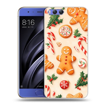 Силиконовый чехол на Xiaomi Mi6 с принтом Новый год