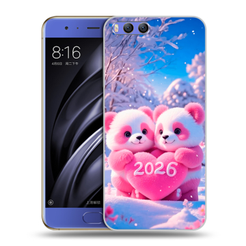 Силиконовый чехол на Xiaomi Mi6 с принтом Новый год