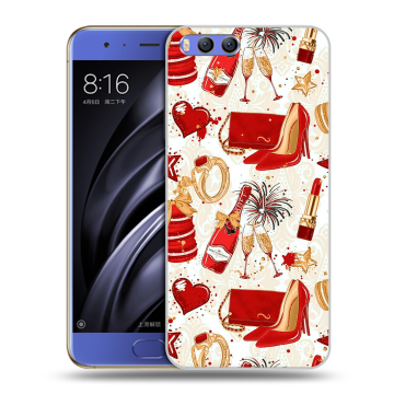 Силиконовый чехол на Xiaomi Mi6 с принтом Новый год