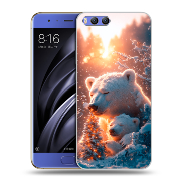 Силиконовый чехол на Xiaomi Mi6 с принтом Новый год