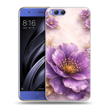 Силиконовый чехол на Xiaomi Mi6 с принтом женский