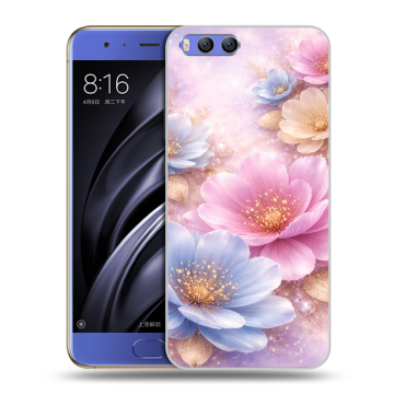 Силиконовый чехол на Xiaomi Mi6 с принтом женский