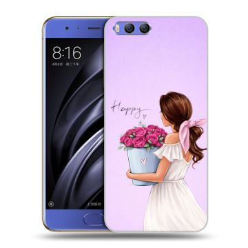 Силиконовый чехол на Xiaomi Mi6 с принтом женский