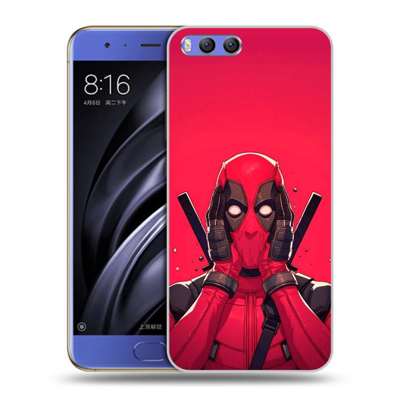 Силиконовый чехол на Xiaomi Mi6 с принтом Дедпул Deadpool Силиконовый чехол на Xiaomi Mi6 с принтом Дедпул Deadpool