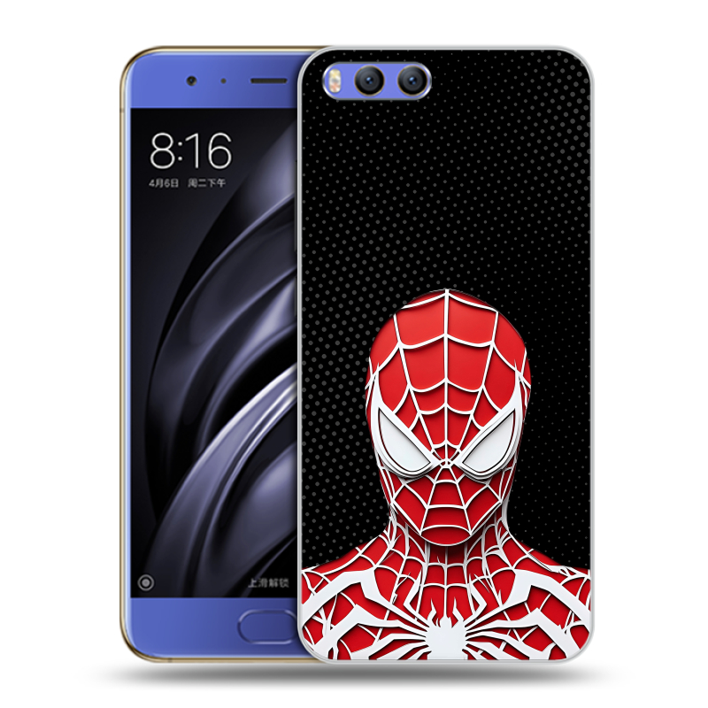 Пластиковый чехол на Xiaomi Mi6 с принтом человек паук spiderman Пластиковый чехол на Xiaomi Mi6 с принтом человек паук spiderman