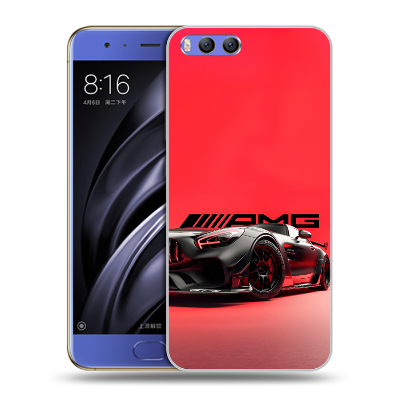 Силиконовый чехол на Xiaomi Mi6 с принтом Мерседес Mercedes AMG Силиконовый чехол на Xiaomi Mi6 с принтом Мерседес Mercedes AMG
