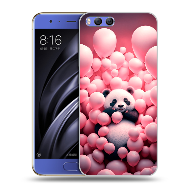 Пластиковый чехол на Xiaomi Mi6 с принтом Панда Пластиковый чехол на Xiaomi Mi6 с принтом Панда