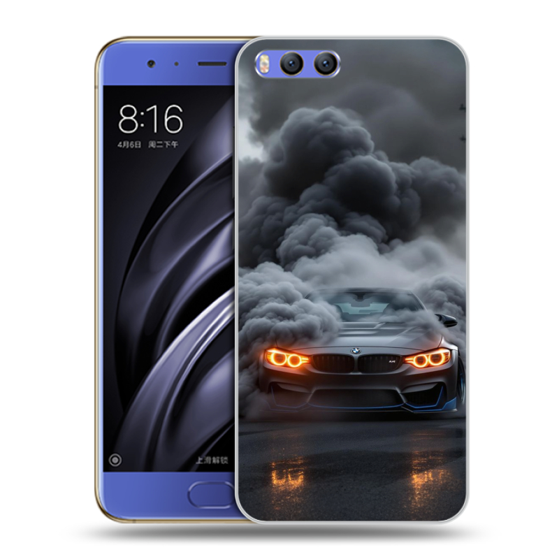 Силиконовый чехол на Xiaomi Mi6 с принтом BMW БМВ Силиконовый чехол на Xiaomi Mi6 с принтом BMW БМВ