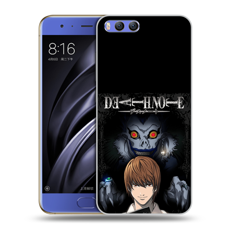 Пластиковый чехол на Xiaomi Mi6 с принтом Death note Тетрадь смерти Пластиковый чехол на Xiaomi Mi6 с принтом Death note Тетрадь смерти