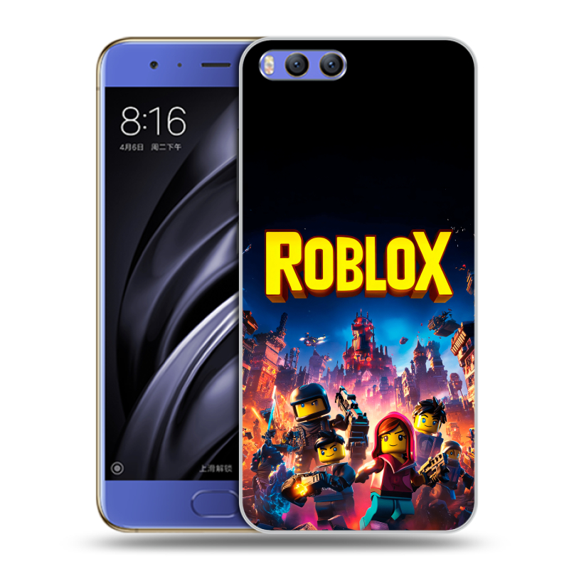 Силиконовый чехол на Xiaomi Mi6 с принтом Roblox Роблокс Силиконовый чехол на Xiaomi Mi6 с принтом Roblox Роблокс