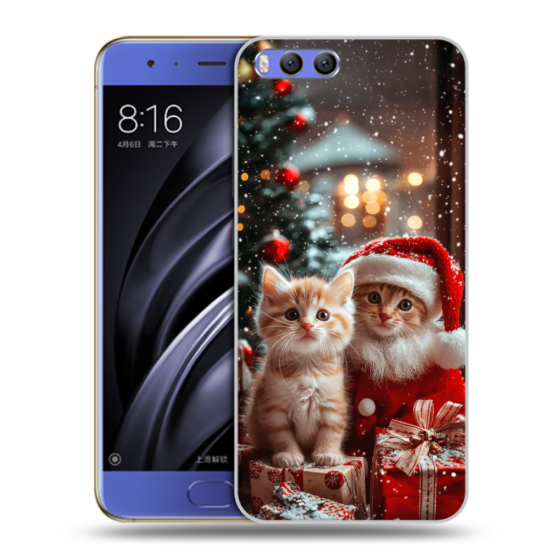 Пластиковый чехол на Xiaomi Mi6 с принтом Новый год Пластиковый чехол на Xiaomi Mi6 с принтом Новый год