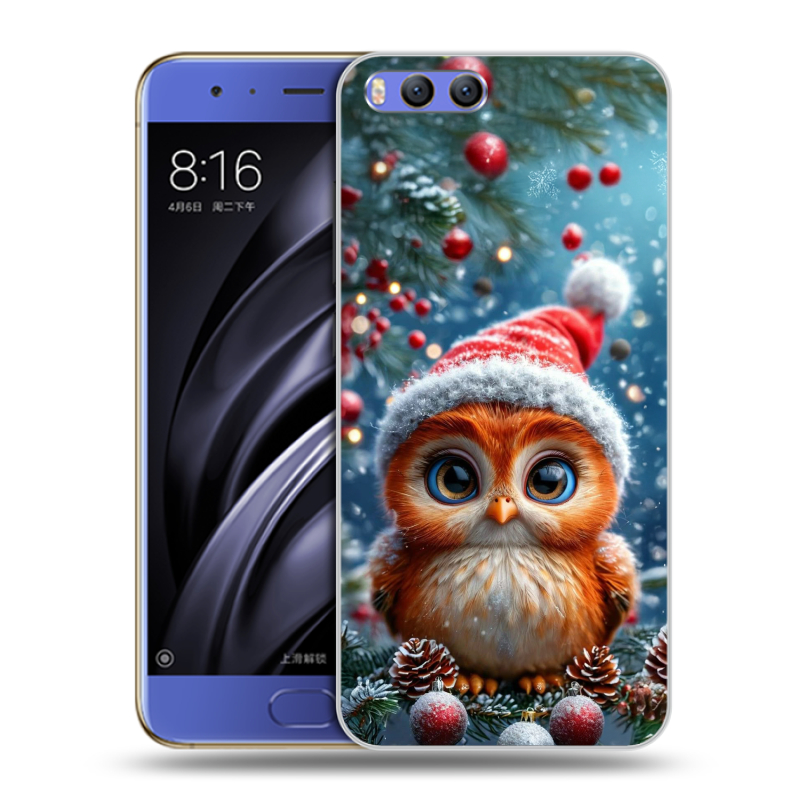 Пластиковый чехол на Xiaomi Mi6 с принтом Новый год Пластиковый чехол на Xiaomi Mi6 с принтом Новый год