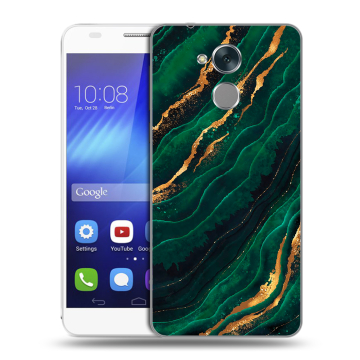 Пластиковый чехол на Huawei Honor 6C с принтом Мрамор зеленое золото Пластиковый чехол на Huawei Honor 6C с принтом Мрамор зеленое золото
