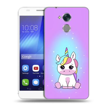 Пластиковый чехол на Huawei Honor 6C с принтом Единорог Пластиковый чехол на Huawei Honor 6C с принтом Единорог