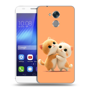 Пластиковый чехол на Huawei Honor 6C с принтом Милые котики Пластиковый чехол на Huawei Honor 6C с принтом Милые котики