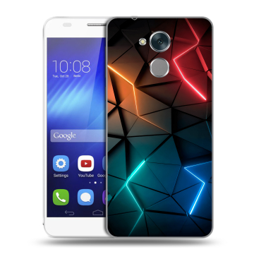 Пластиковый чехол на Huawei Honor 6C с принтом Абстракция неон Пластиковый чехол на Huawei Honor 6C с принтом Абстракция неон
