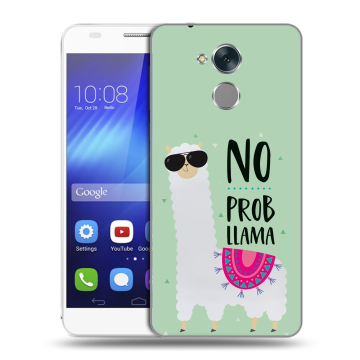 Пластиковый чехол на Huawei Honor 6C с принтом Лама Пластиковый чехол на Huawei Honor 6C с принтом Лама