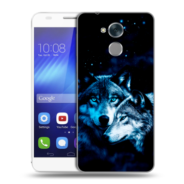 Пластиковый чехол на Huawei Honor 6C с принтом Волки Пластиковый чехол на Huawei Honor 6C с принтом Волки