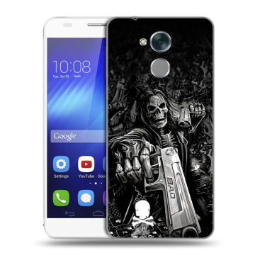 Пластиковый чехол на Huawei Honor 6C с принтом Скелет Пластиковый чехол на Huawei Honor 6C с принтом Скелет