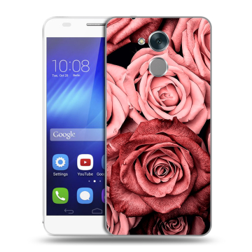 Пластиковый чехол на Huawei Honor 6C с принтом Цветы розы Пластиковый чехол на Huawei Honor 6C с принтом Цветы розы