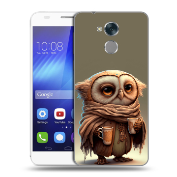 Пластиковый чехол на Huawei Honor 6C с принтом Сова Пластиковый чехол на Huawei Honor 6C с принтом Сова