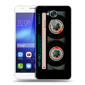 Пластиковый чехол на Huawei Honor 6C с принтом Кассета