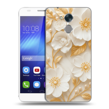 Пластиковый чехол на Huawei Honor 6C с принтом Цветы