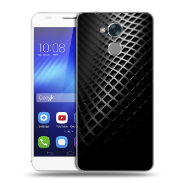 Пластиковый чехол на Huawei Honor 6C с принтом Текстура металла