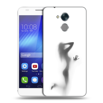 Пластиковый чехол на Huawei Honor 6C с принтом Силуэт