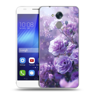 Пластиковый чехол на Huawei Honor 6C с принтом Розы цветы