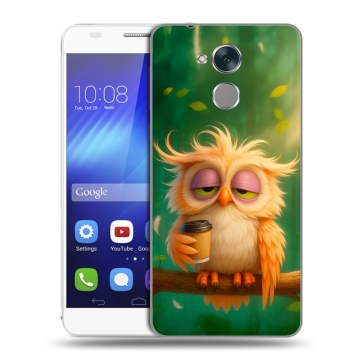 Пластиковый чехол на Huawei Honor 6C с принтом сова