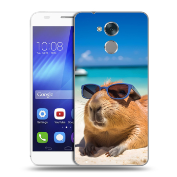 Пластиковый чехол на Huawei Honor 6C с принтом Капибара