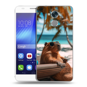 Пластиковый чехол на Huawei Honor 6C с принтом Капибара