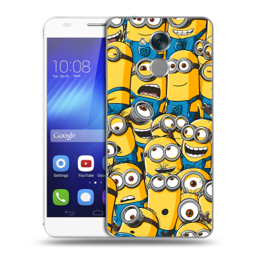 Пластиковый чехол на Huawei Honor 6C с принтом Миньоны