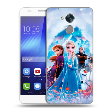 Пластиковый чехол на Huawei Honor 6C с принтом Холодное сердце Frozen