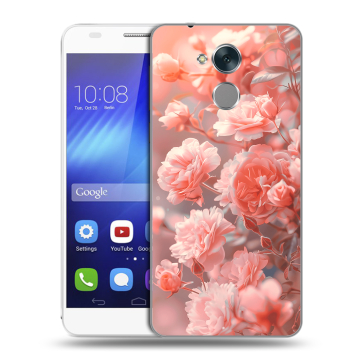 Пластиковый чехол на Huawei Honor 6C с принтом Розы цветы
