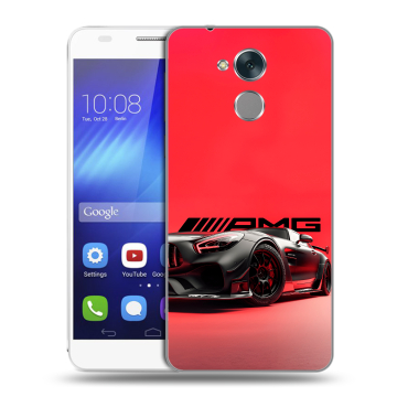 Пластиковый чехол на Huawei Honor 6C с принтом Мерседес Mercedes AMG