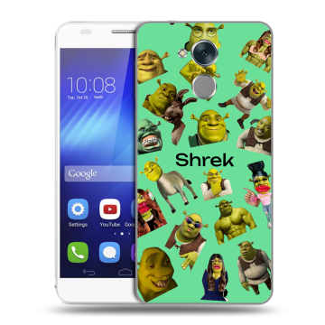 Пластиковый чехол на Huawei Honor 6C с принтом Шрек Shrek
