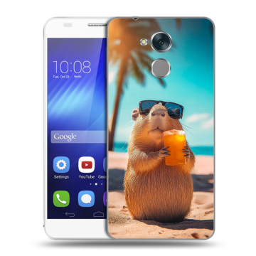 Пластиковый чехол на Huawei Honor 6C с принтом Капибара