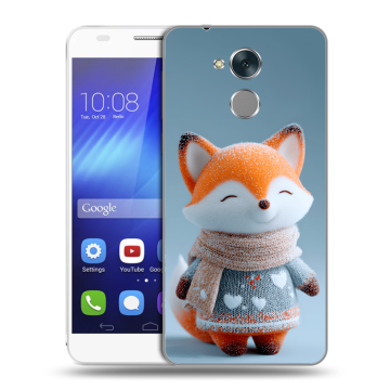Пластиковый чехол на Huawei Honor 6C с принтом Лиса