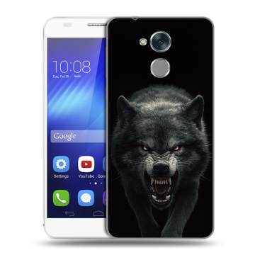 Пластиковый чехол на Huawei Honor 6C с принтом Волк