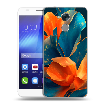 Пластиковый чехол на Huawei Honor 6C с принтом Цветы